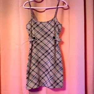 rue21 pink plaid mini dress
